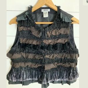 Moschino cheap & chic Italy vest layered bog Sz 8